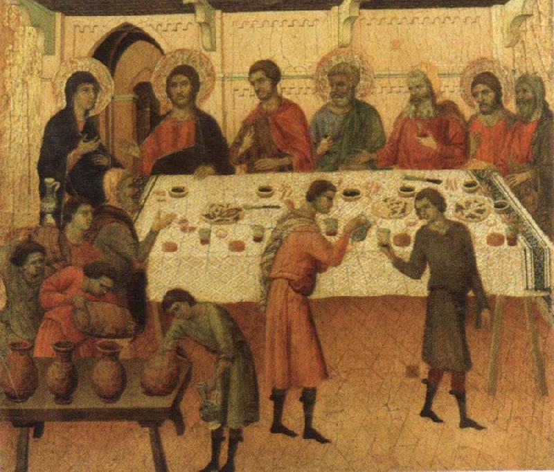 Duccio di Buoninsegna The marriage Feast at Cana oil painting image